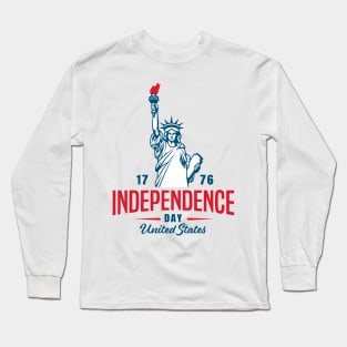 4th of July 1776  American independence day design Long Sleeve T-Shirt